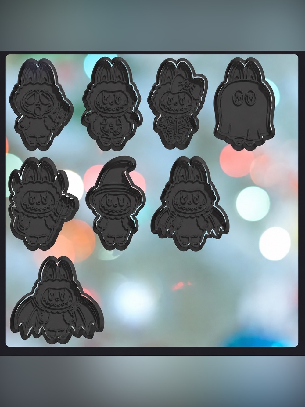 HALLOWEEN LABUBU COOKIE CUTTER SET